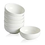 Swuut Keramik Saucenschälchen,60 ml Dipschalen Dip Sojasauce, Mini-Sushi Schüssel Set,Kleine Dipp-Soja-Schalen Rund, 6 Stück (weiß)
