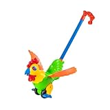 Beaupretty Cartoon Lauflernwagen Handpuppe Rooster Design Ab Monate Abnehmbar Fördert und Laufkoordination Buntes Kognitives Lernspielzeug für Kleinkinder Zufällige Farbe Zufällige Farbe