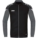 JAKO Herren Polyesterjacke Performance, Schwarz/Anthra Light, XL