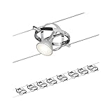 Paulmann 94153 Seilsystem Set Cardan max. 8x10W GU5,3 dimmbar Metall Seilsystem Seilleuchte Seillampe LED ohne Leuchtmittel, Chrom Matt