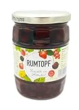 Heiko Blume Premium Rumtopf | 555g | Früchte in Alkohol | Mit dekorativem Früchte-Design