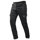Leatherhose Herren Gothic Cargohose PU Leder Bikerhose Punk Bikerjeans Arbeitshosen Motorrad Lederhose Lederoptik Hose Vintage Wetlook Clubwear Bühnenshow Kostüm