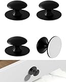COZERI 4 Stück schrankgriffe,Selbstklebende Knöpfe, Edelstahl Schrankknöpfe für Schubladen, Möbel, Türgriffe Zum Kleben, Aufklebbare Schubladenknöpfe für Küchenschränke, Einfach Ohne Bohren
