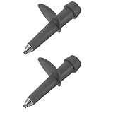 MUSISALY 2 Stück wanderstöcke teleskop Tipps zum Austausch von Trekkingstöcken zusammenklappbare wanderstöcke Walking Trekkingstock mit Wolframspitze Gehstockkappe aus Metall Grey