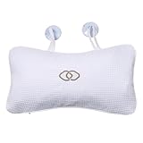 YUET Badewannenkissen, Kopfstütze mit 2 Saugnäpfen, Weich & Bequem, Anti-Schimmel, Geruchsresistent, Badewannenkissen für Home Spa, Badekissen als Nacken & Nackenkissen Badewanne