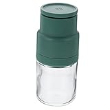 Cabilock Schleifer Salzmühle Manuell Pfeffermahlen Praktisch Salzstreuer Gewürzstreuer Flasche Gewürzspender Küche Pfeffermühle Meersalzstreuer Kaffeebohnenmühle Glas Grün