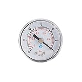 kawehiop Luftdruckmesser Tragbares Edelstahlmessgerät Mechanisches Barometer