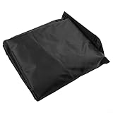 Jotekonoby Schwarze faltbare Bettabdeckung, wasserdichte Abdeckung, Outdoor-Liegestuhl-Schutzhülle (84 x 33 x 107 cm)