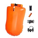 doyandader Schwimmring aus freiem Wasser – Schwimmring mit verstellbarem Gürtel – aufblasbare Sicherheitsausrüstung für Schwimmen, Training, Boot, Tauchen, Strandsport und Kajak