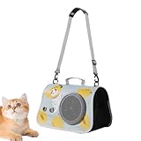 Renchey Hundetransporttasche | Transportbox Für Katzen Auf Reisen | Große Transporttasche für Tiere mit Trageriemen Atmungsaktiv für Erwachsene Senioren Jugendliche