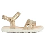 Geox J Haiti Girl Sandal, Platinum, 32 EU