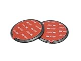 BoBoU Saugnapfhalterung Befestigungsplatten mit 3M Kleber Universal KFZ Zubehör ideal für Navigationsgerät Handyhalter (80mm x 2)
