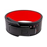 Gewichthebergürtel Herren Gewichthebergürtel, Rückenstütze, Trainingsgürtel mit Metallschnalle, for Training im Fitnessstudio, Kniebeugen, Kreuzheben, Taillenschutz, Powerlifting-Gürtel(Red,L(90-105cm