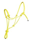 Hunters Saddlery Knotenhalfter für Pferde kompatibel mit Parelli Natural Horsemanship (Großes Warmblut/XF, Gelb)