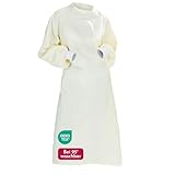 Clinotest Schutzkittel mit Strickbündchen – Kochfester Laborkittel & OP Kittel aus 50% Baumwolle & 50% Polyester – Industriewäschetauglich, Langlebig – Für Damen und Herren im Gesundheitswesen