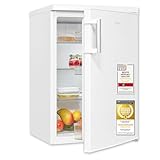 Exquisit Kühlschrank ohne Gefrierfach, 133 Liter, Vollraumkühlschrank freistehend, Türanschlag Wechselbar, KS516-V-H-010E weiss