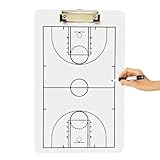 Trockenlösch-Trainingstafel: PVC-Whiteboard, Sport-Klemmbrett, 34 x 21 cm, wiederverwendbare Strategiepad, leichte Schreibfläche
