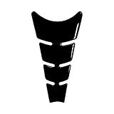 4R Quattroerre.it 1896 Tankpad 3D Motorrad Tankschutz Slim, Schwarz, 19 x 13 cm