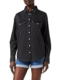 Levi's Damen Iconic Western Hemd,Night Is Black,S