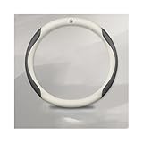 WYMKL Lenkradbezug Lenkradhüllen für MG3 MG4 EV MG5 MG6 HS Marvel R ZS, Auto Lenkrad Abdeckung Lenkradabdeckung Lenkradcover Lenkraddabdeckung Lenkradschutz,White-O Type