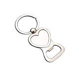 ARFUKA Schlüsselanhänger Flaschenöffner Herz Anhänger Bieröffner Schlüsselanhänger Bierflaschenöffner Tragbar Kronkorkenöffner Geburtstag Weihnachtsgeschenke für Frauen und Männer