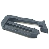 Gbloodst Gürtelschnalle für den Außenbereich, Gürtel-End-Clip, verstellbar, Gürtelschnalle, Gürtelschnalle, für Camping, Rucksacktasche, Schwarz