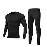 Thermounterwäsche Herren Winter Funktionsunterwäsche Thermo Lange Unterhosen Herren Lang Kompressions Skiunterwäsche Thermo Unterwäsche Männer Extra Warm Geschenke für Männer