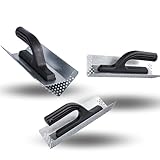 ToolSpace Schleifbrett eckig – Raspelbrett für Styropor – 260 mm – Reibebrett mit verzinktem Stahlblech-Raspelbelag – Egalisierungs- und Handschleife
