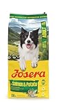 JOSERA Adult Lachs & Kartoffel (1 x 12,5 kg) | Premium Trockenfutter für ausgewachsene Hunde (auch Senioren) | Monoprotein - 100% Lachs | wenig Protein | getreidefrei | Hundefutter | 1er Pack