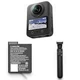 DJI Osmo 360 Akku-Plus-Erweiterungs-Combo, 360°-Kamera, Natives 8K 360°-Video, 4K/120fps & 170°-Boost-Video, 1950 mAh Extrem-Akku Plus, Akkuverlängerungsstab, Action-Kamera für längere Aufnahmen