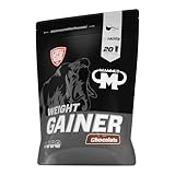Mammut Nutrition Crash Weight Gainer Pulver Chocolate – 1400 g – 518 kcal/Shake für Gewichtszunahme – 80% Kohlenhydrate – 4-Komponenten Protein – Ideal für Ausdauer- und Leistungssportler
