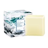 Natürliche Meersalzseife, Ziegenmilchseife, Naturseife, Körperseife und Handseife fest, Anti Cellulite Seife, Duschseife für alle Hauttypen, Empfohlen Bei Akne, Pickel und Mitessern