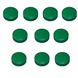 30x Magnete, Grau Ø 24mm, Haftmagnete für Whiteboard, Kühlschrankmagnet, Magnettafel, Magnetwand, Magnet Rund (Grün | 30 Stück, 24)