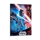 Star Wars Poster, Ästhetik, Leinwand, Wandkunst, Wohnzimmer, Poster, moderne Heimdekoration, Druckposter, Heimbüro, Dekoration, Leinwandposter, Kunstposter, Dekoration, Rahmenstil, 50 x 75 cm