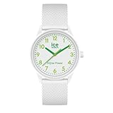 Ice-Watch - ICE solar power Nature numbers Mesh - Weiße Damenuhr mit Silikonarmband - 018739 (Small)