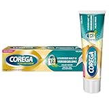 Corega Ultra Haftcreme Starker Halt + Versiegelung für Zahnersatz/ dritte Zähne, 1x40g