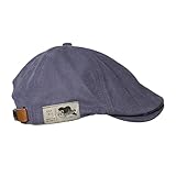 Herren-Sommer-Barett, Vintage, britische Farbe, verstellbar, leicht, Einheitsgröße, Blau, blau, Einheitsgröße