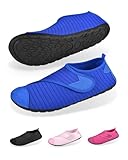 SUTIYO Badeschuhe Damen Herren Wasserschuhe Strandschuhe Schwimmschuhe rutschfest Aquaschuhe Barfußschuhe Surfschuhe (Blau, Erwachsene, Damen, 36, Numerisch (von/bis), EU Schuhgrößensystem, 37, M)
