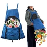 Gartenschürze Oxford Ernteschürze Obstpflücktasche, Verstellbar Frucht Gemüse Pflückbeutel Sammelschürze Für Ernte, Wasserdichte Gartenschürze Mit Werkzeugtaschen Für Obstgarten Bauernhof Garten