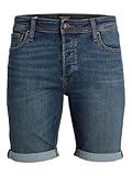 JACK & JONES Infinity Herren Jeans Shorts Rick Bermudas Used Look (as3, Alpha, l, Regular, Regular, Medium Blue Denim)