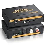 avedio links HDMI Audio Extractor, 4K hdmi Audio Splitter mit hdmi Audio Converter + Optical Toslink SPDIF + L/R Stereo Analog Audio, Hdmi Audio Adapter für Chromecast, Fire Stick, Blu-Ray Player