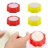 Finger Benetzung Schwamm,Fingeranfeuchter,Finger Nass Schwamm,Fingerbefeuchter Büro,Office Count Fingerbefeuchter,Finger Wet Schwamm Runde,für Büro Bank Cashier Kasse Briefumschlägen Briefmarken,4 Pcs