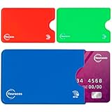 fouraces 3X RFID Blocker Schutzhülle Sicherheit gegen Datenklau - NFC Hülle - Kartenhülle für Kreditkarten und EC Karten, EC Kartenhülle für Bankkarten