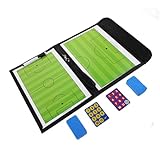 Milisten taktisches Brett Klemmbrett trocken abwischbar Fußball-Kit Fußball-Brettspiel Basketball-Brettspiel Fußball Vorstand Fußball-Klemmbrett für Trainer Fußball-Magnet-Coaching-Board Pu