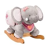 Nattou Schaukeltier Elefant Adèle, 10 - 36 Monate, 60 x 39 x 50 cm, Rosa/Grau