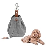 DAWRIS Leckerli-Beutel für Hunde, Hunde Futterbeutel,Schrumpftaschen Design mit Clip Schnalle, Futtertasche leckerli Beutel für Hundetraining und Ausbildung