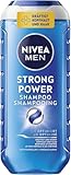 NIVEA MEN Strong Power Shampoo (250 ml), kräftigendes Shampoo für Männer mit Meeresmineralien, Haarshampoo gegen kraftloses Haar.