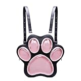 Générique Niedliche Tasche – Schultasche mit Kralle, Katze, Kinder | großer Rucksack mit Plüsch-Kralle für Mädchen, Jugendliche, Frauen, Schwarze Walnuss, Se référer au descriptif