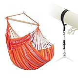 LA SIESTA® Domingo Hängesessel & Baum- & Pfosten-Befestigung - Wetterfest Hängesessel für Indoor Outdoor, Sitz Hängeschaukel für Garten Balkon, Groß Hängesessel für 2 Personen - Comfort Size, Toucan