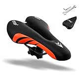IPSXP Fahrradsattel mit überzug und Installationswerkzeuge,Gel MTB Sattel,Bequemer Hohl Ergonomisch Fahrradsitz Tourensattel Sattel,Herren Damen für Rennrad/Mountainbike/MTB/Dirt Bike/City Bike
